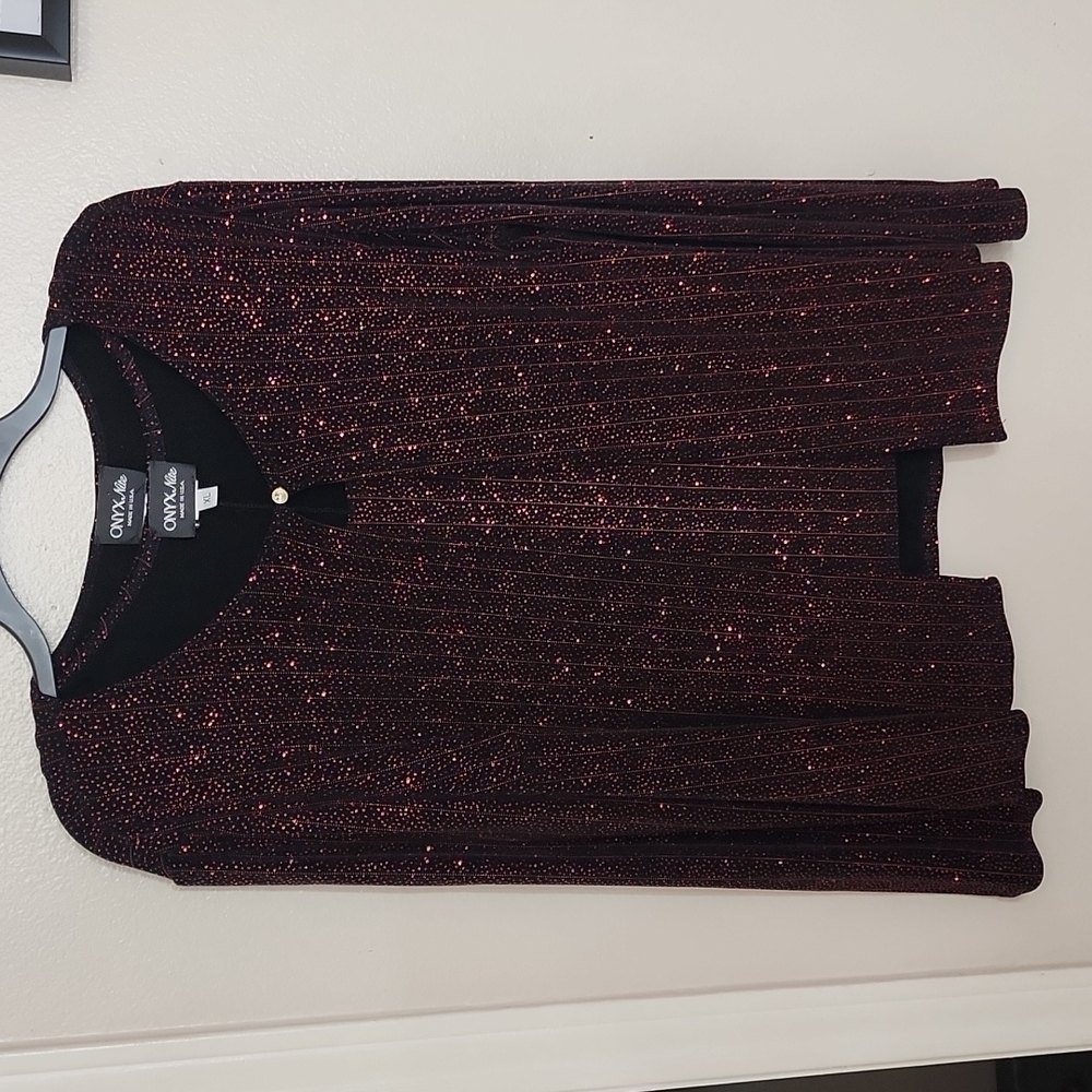 Onyx Nite 2 pc Blouse (Red)